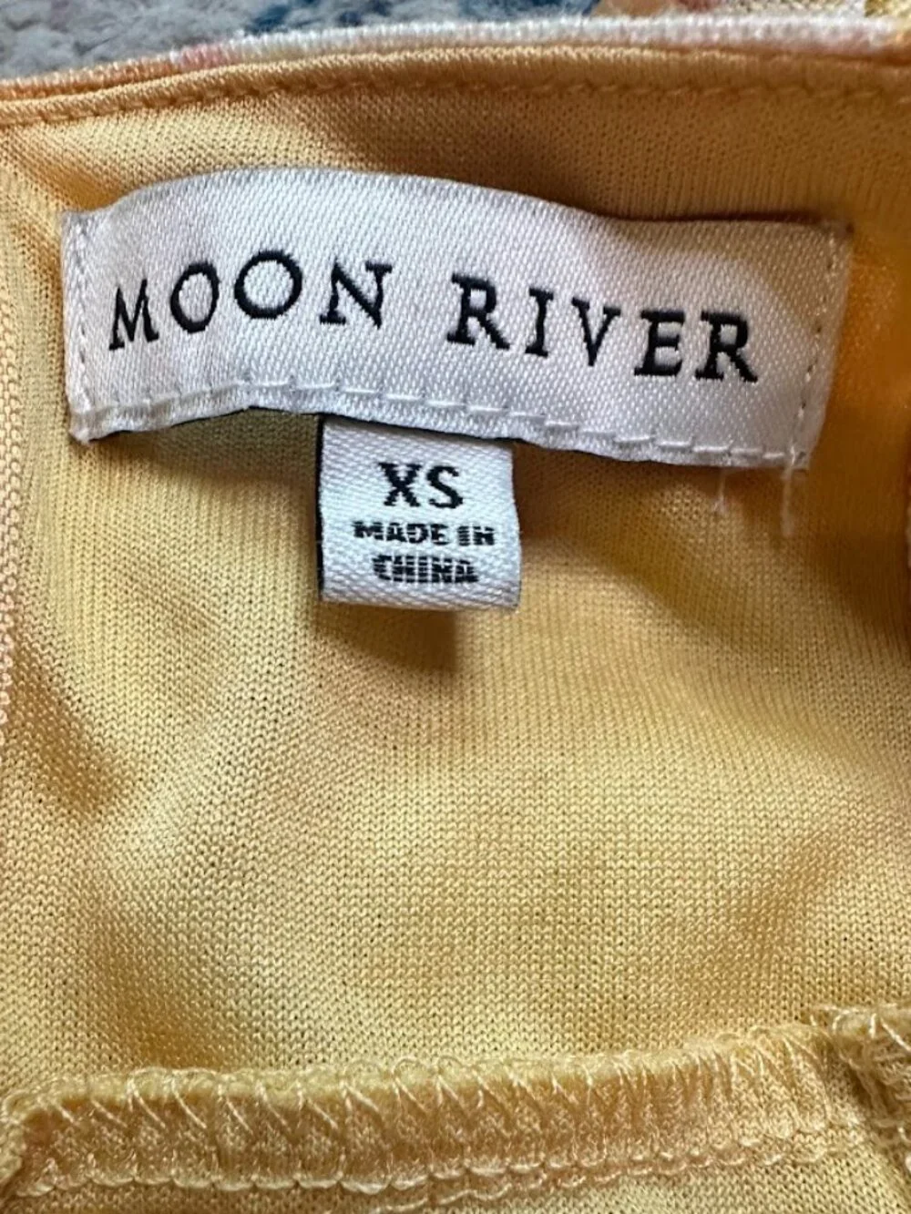 Anthropologie Moon River Square Neck Puff-Sleeve Floral Midi Dress - XS - Picture 8 of 12